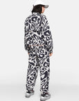 Chalk Pearl Leopard Print TrueCasuals Woven Training Jacket