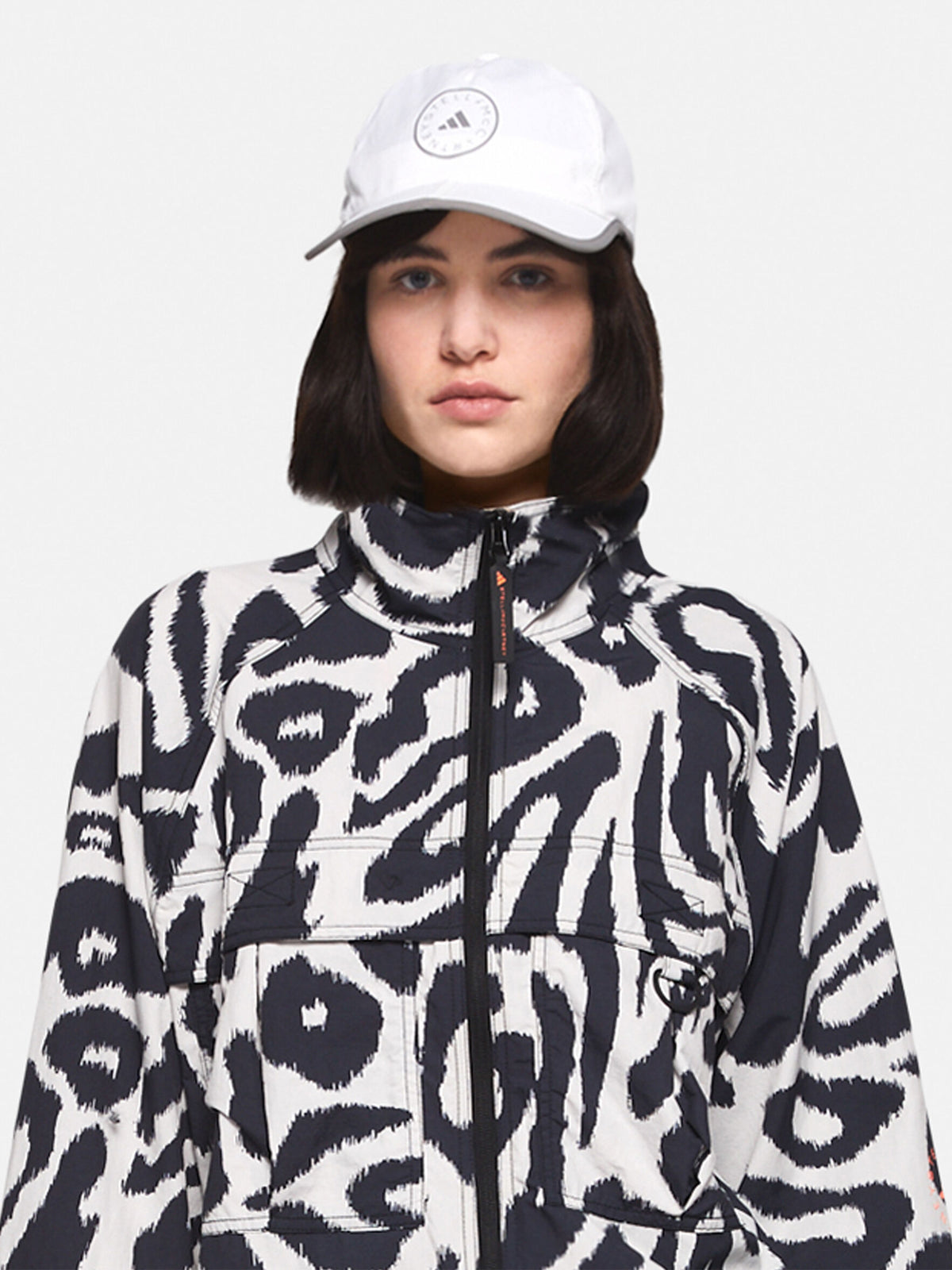 Chalk Pearl Leopard Print TrueCasuals Woven Training Jacket