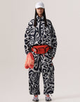 Chalk Pearl Leopard Print TrueCasuals Woven Training Jacket