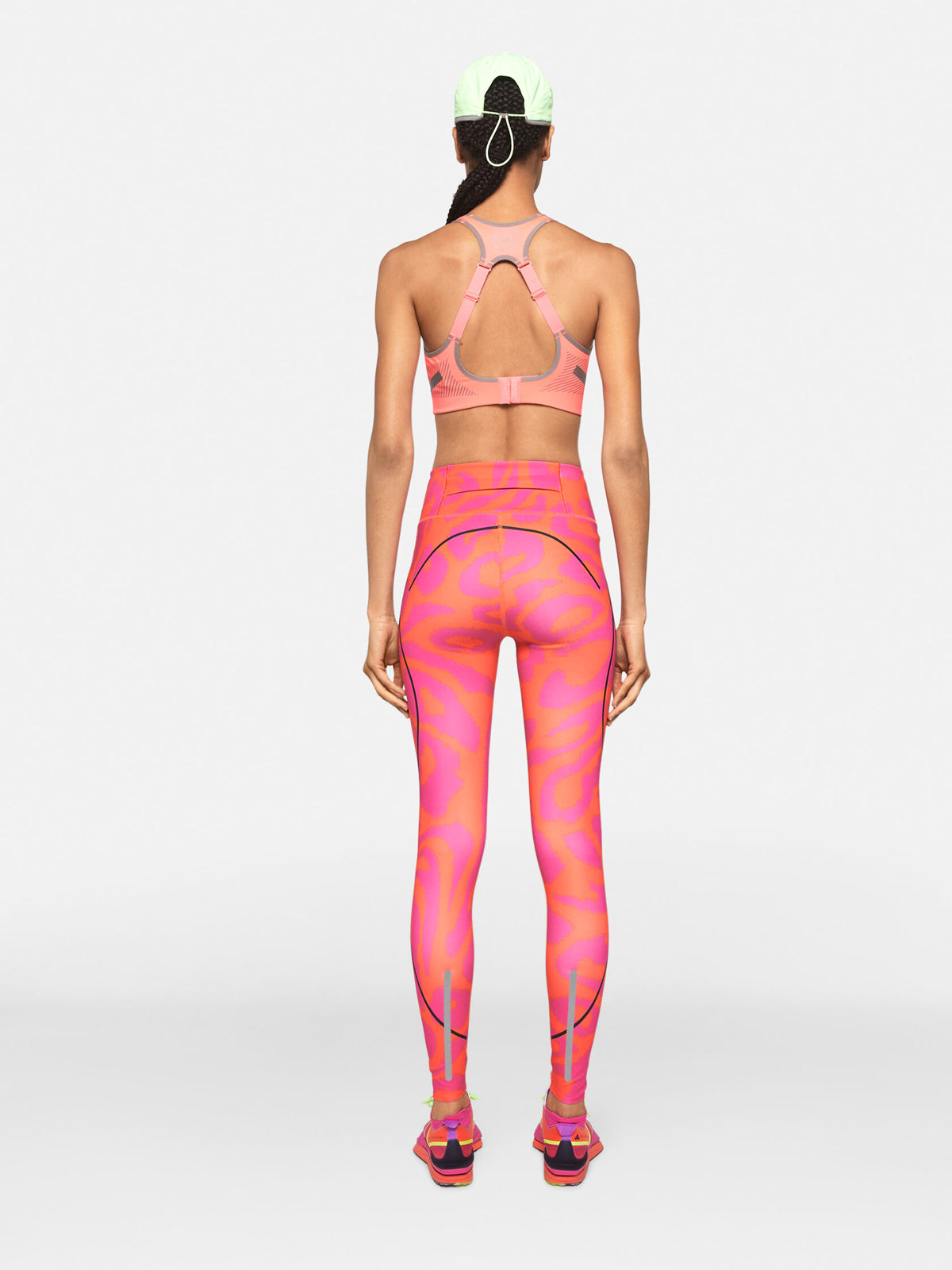 Active Orange Leopard Print TruePace Running Leggings