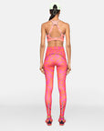 Active Orange Leopard Print TruePace Running Leggings