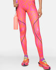 Active Orange Leopard Print TruePace Running Leggings