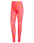 Active Orange Leopard Print TruePace Running Leggings