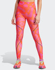 Active Orange Leopard Print TruePace Running Leggings