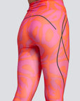 Active Orange Leopard Print TruePace Running Leggings