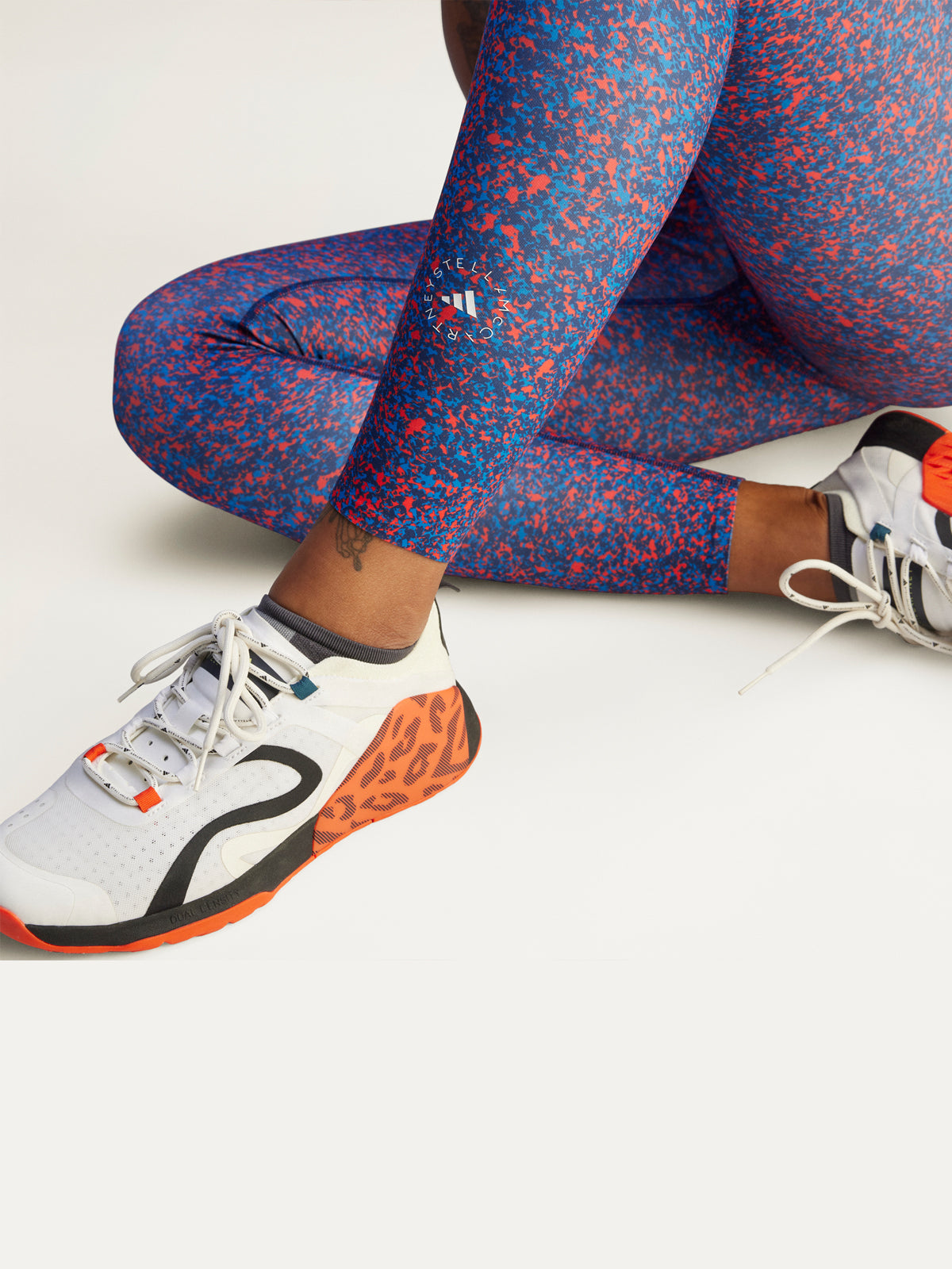 Active Red / Bahia Blue TruePurpose Optime Training Leggings