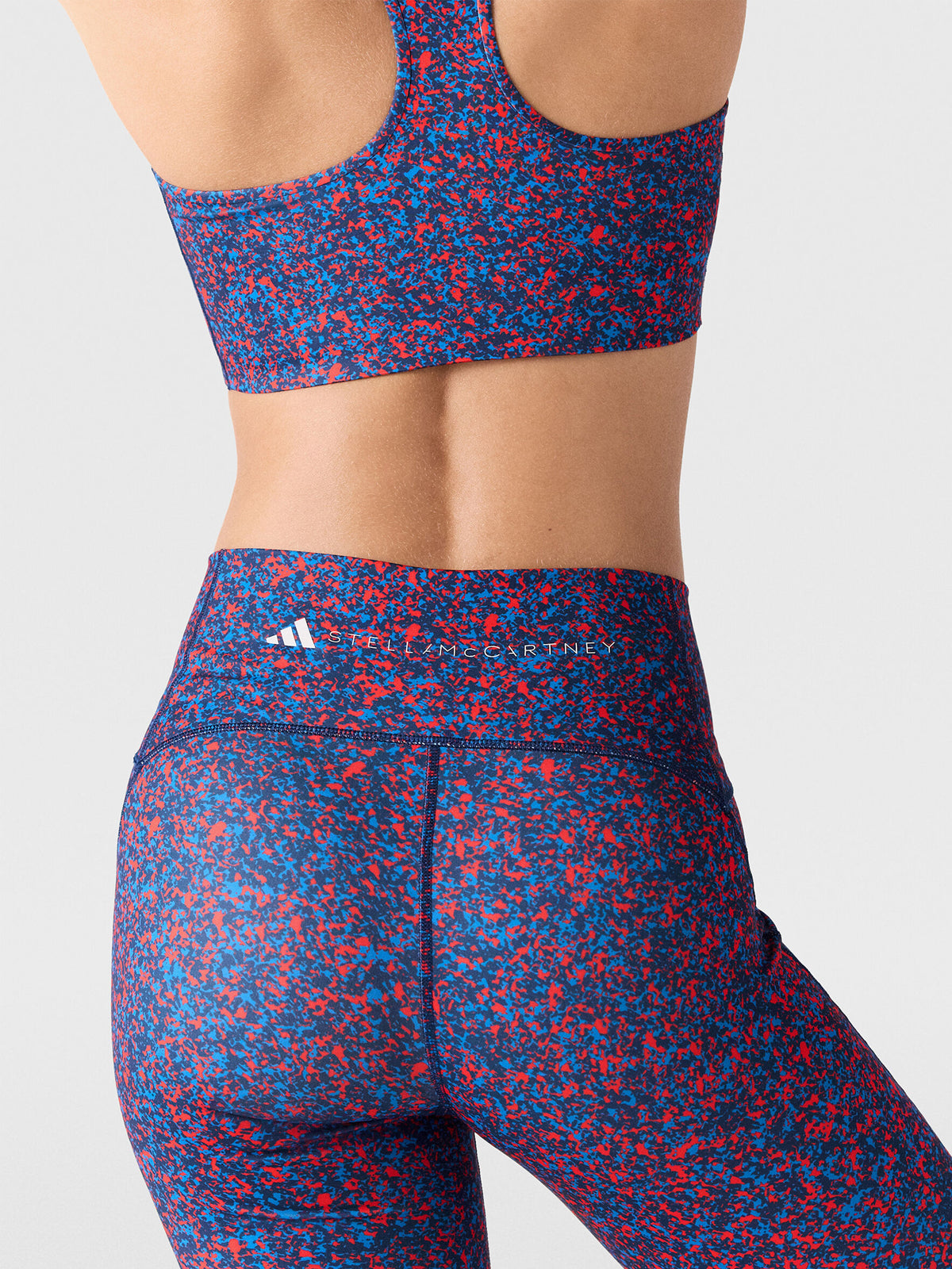 Active Red / Bahia Blue TruePurpose Optime Training Leggings