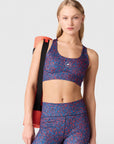 Active Red / Bahia Blue TruePurpose Power Impact Training Sports Bra