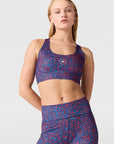 Active Red / Bahia Blue TruePurpose Power Impact Training Sports Bra