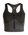 Black / Carbon Two Tone Zipped Crop Top