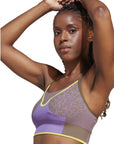 Deep Lilac Leopard Seamless TrueStrength Bra