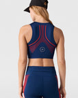 Team Navy Blue TruePace Running Crop Top