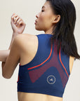 Team Navy Blue TruePace Running Crop Top