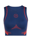 Team Navy Blue TruePace Running Crop Top