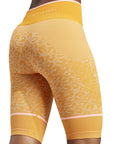 Unity Orange Leopard Seamless TrueStrength Bike Shorts