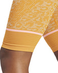 Unity Orange Leopard Seamless TrueStrength Bike Shorts