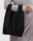 Black Pleated Reusable Bag