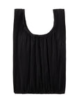 Black Pleated Reusable Bag