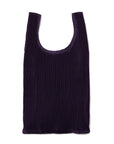 Fig Pleated Bag