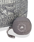 Almond Milk Charcoal Crocodile Print Packable Tote Bag