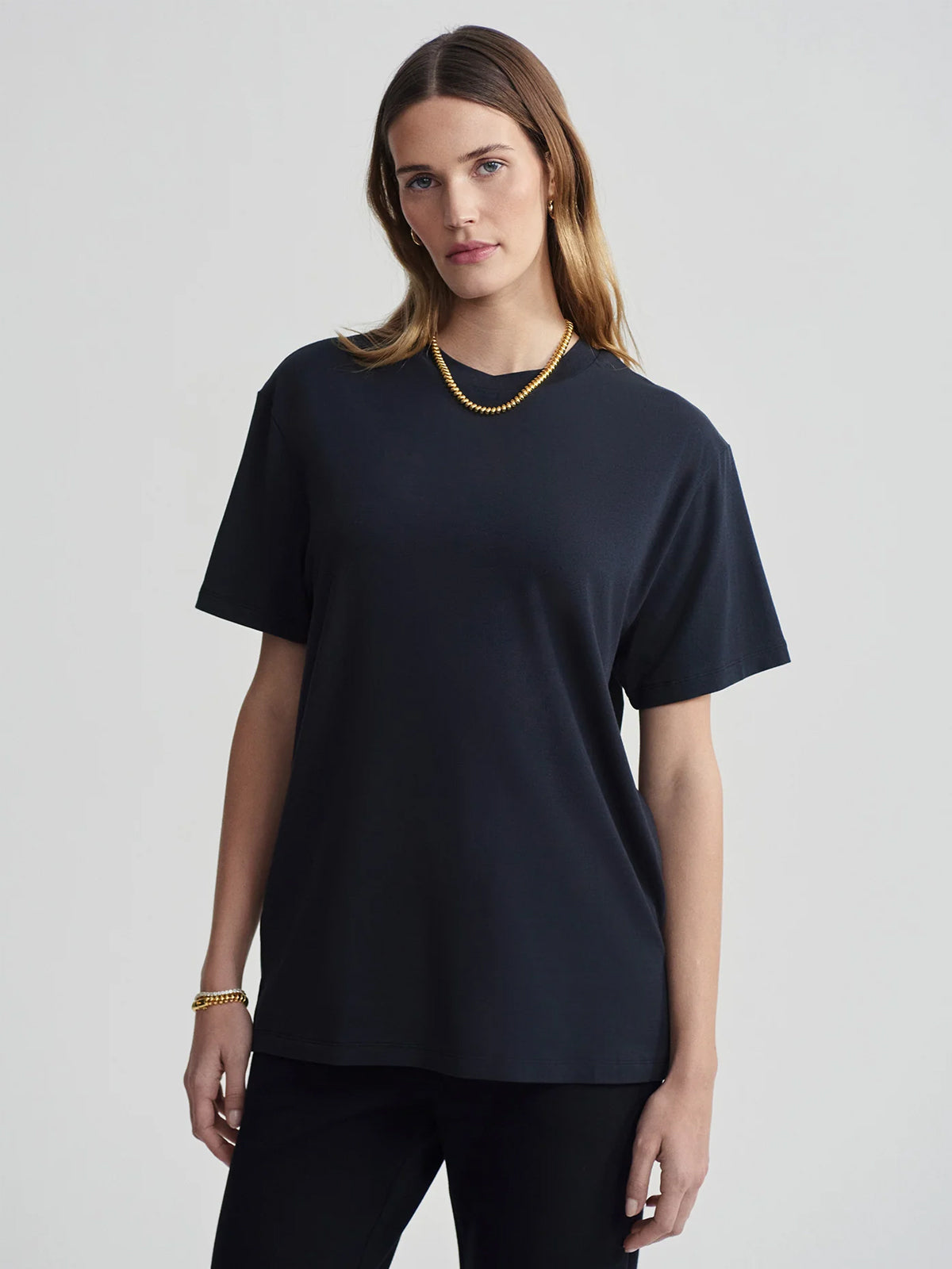 Black Leighton Boyfriend T-Shirt