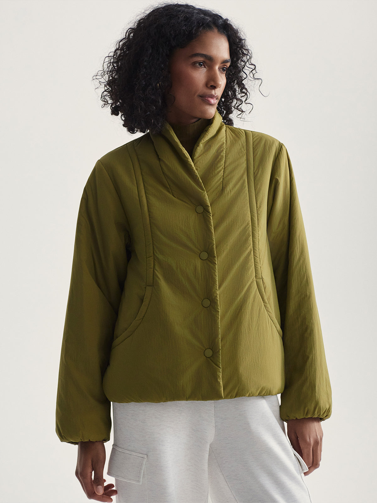 Green Moss Tilley Light Padded Jacket