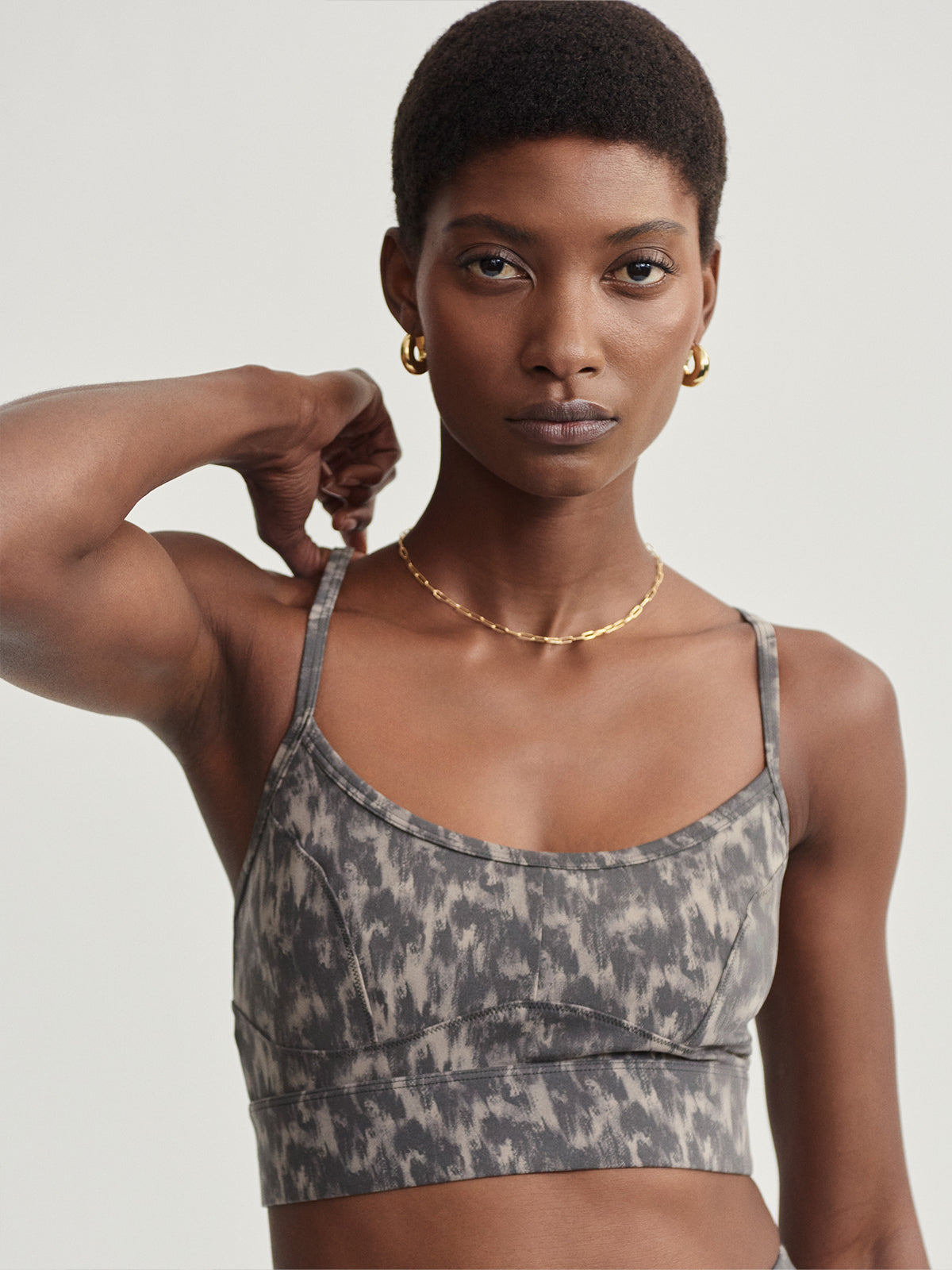 Abstract Motion Texture Move Irena Sports Bra