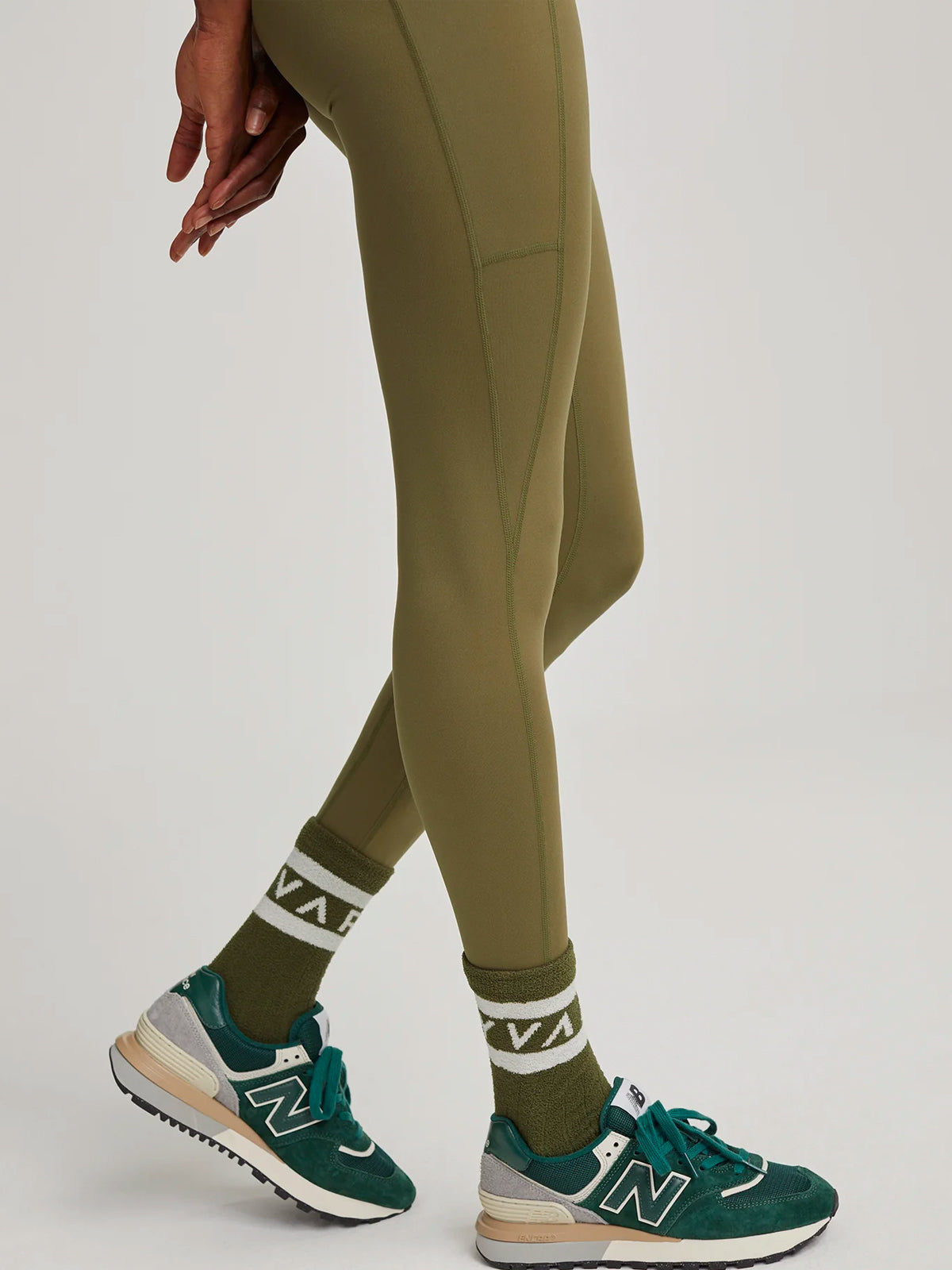 Moss Green Let's Move Pocket High 25" Leggings