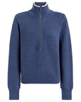 Bijou Blue Morwenna Half Zip Knit