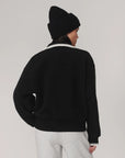 Black Anika Half-Zip Fleece