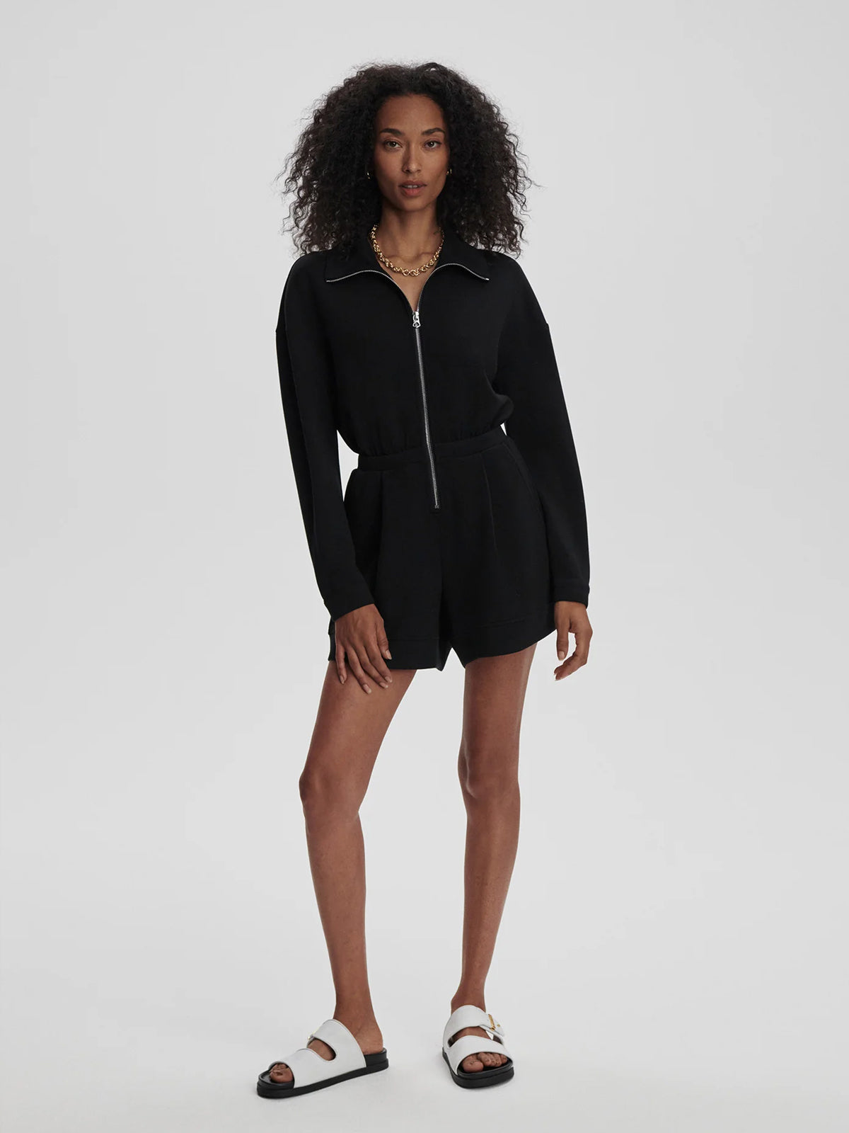 Black Annika Playsuit