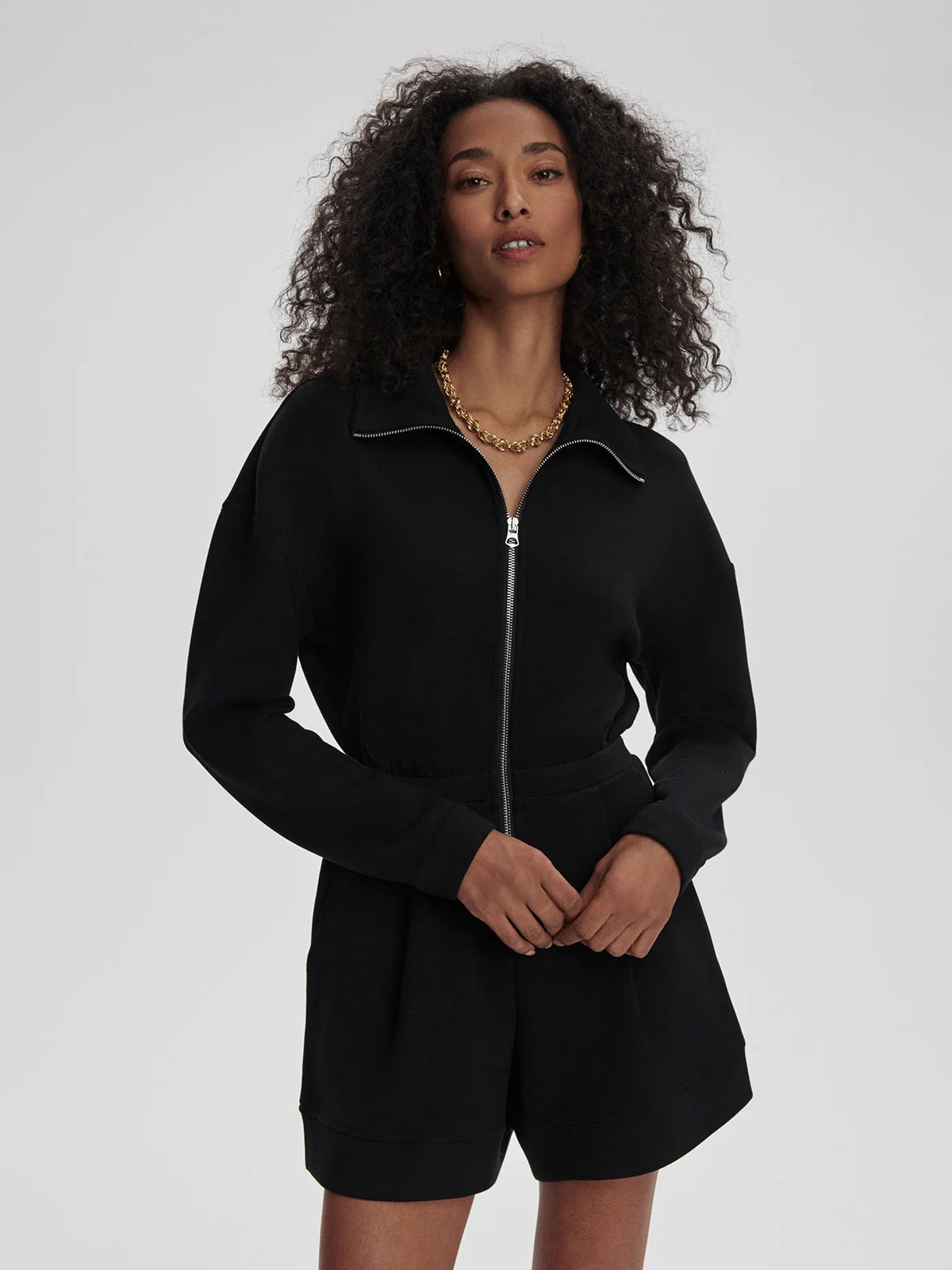 Black Annika Playsuit
