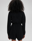 Black Annika Playsuit