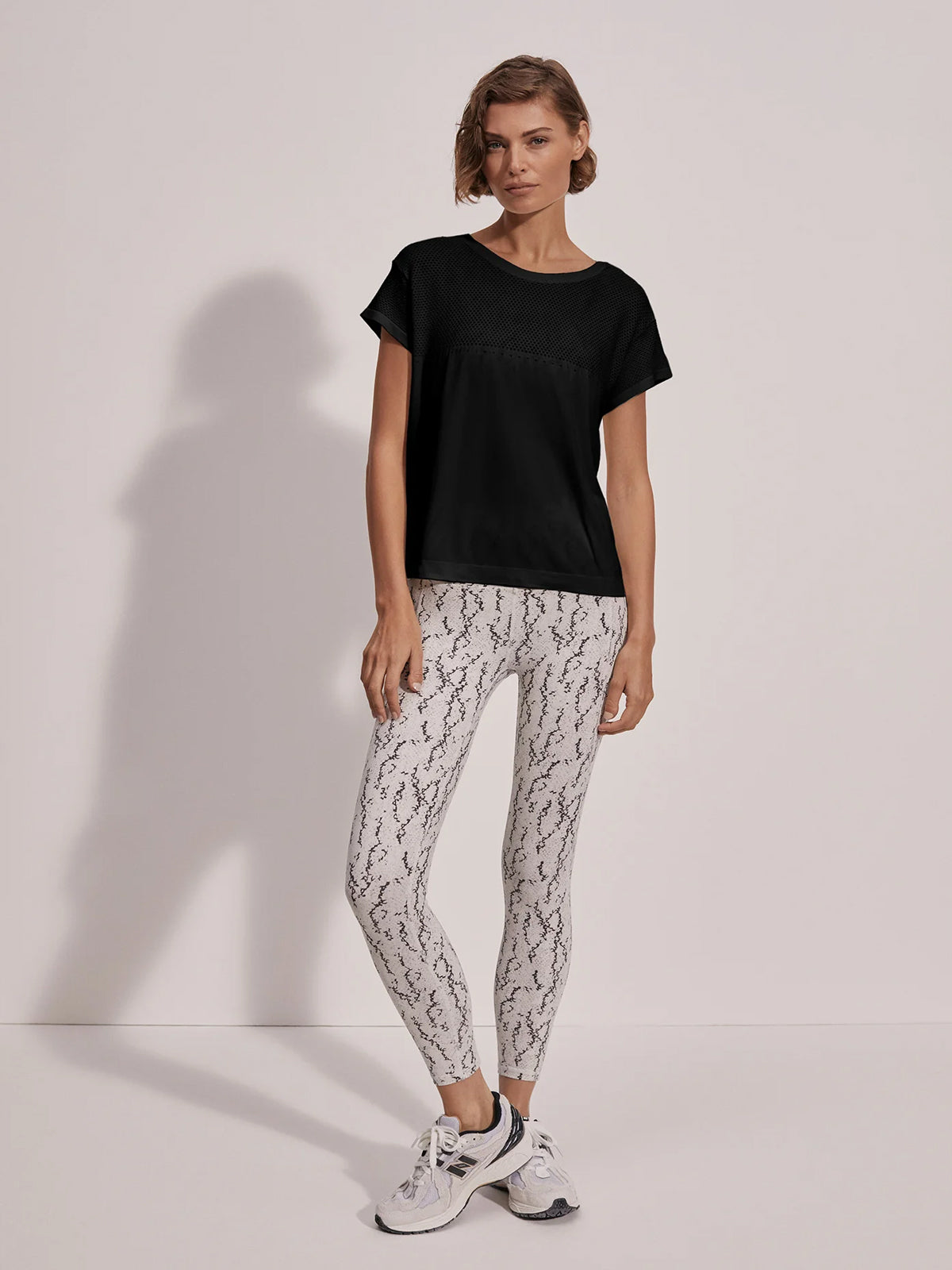 Black Seamless Calloway Boxy Tee