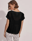 Black Seamless Calloway Boxy Tee