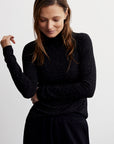 Black Egret Roya Rollneck Long-Sleeve Tee