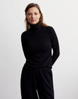 Black Egret Roya Rollneck Long-Sleeve Tee