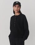 Black Kiara Cropped Sweater