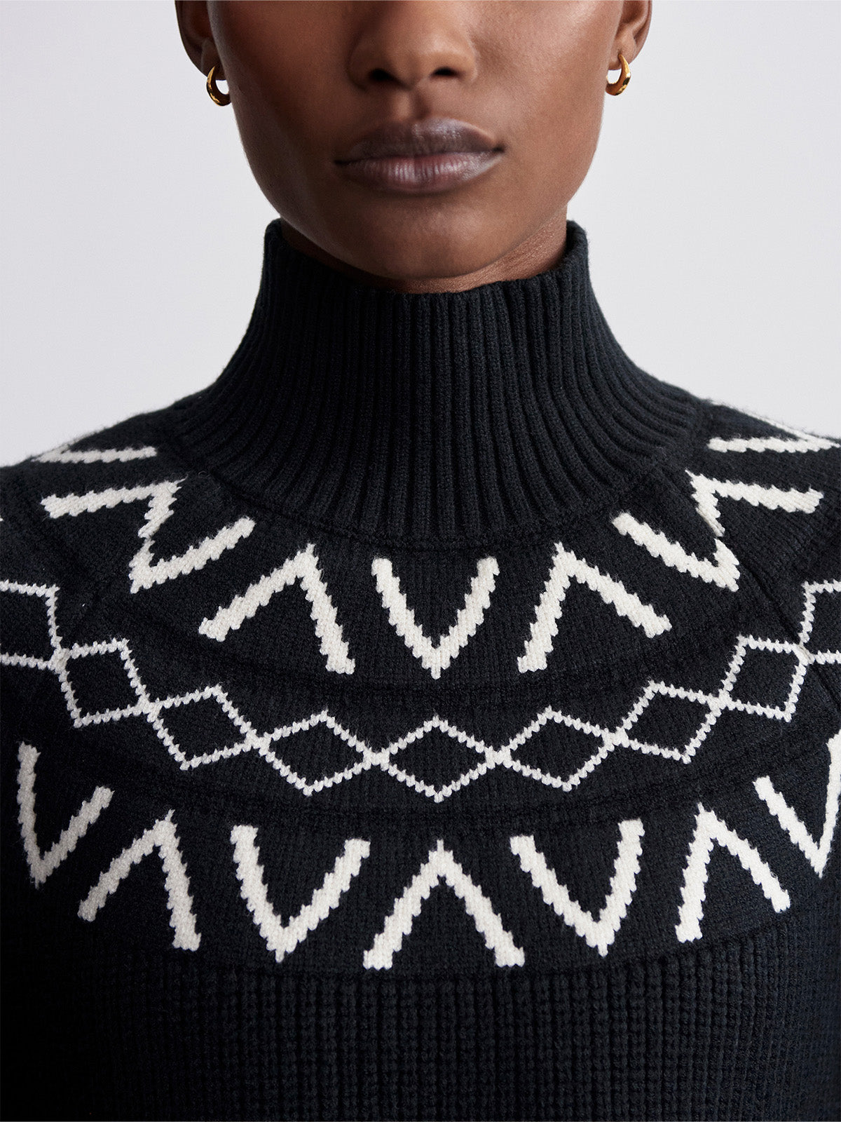 Marcie Fairisle Yoke Knitted Sweater