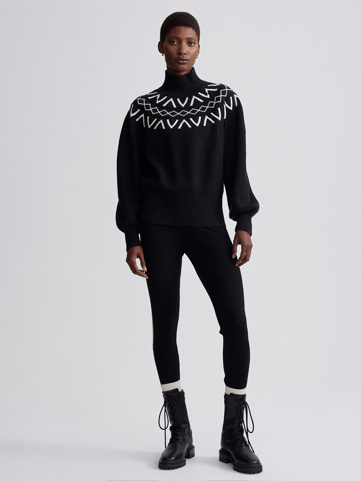 Marcie Fairisle Yoke Knitted Sweater
