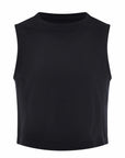 Black Nate Seamless Cropped Tank Top