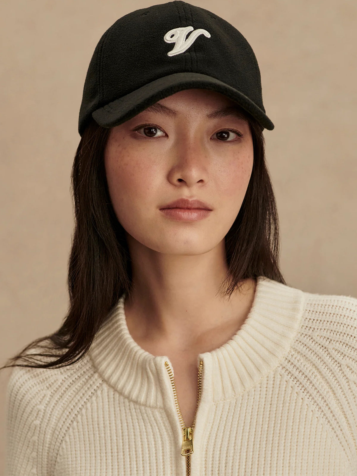 Black Raina Fleece Cap