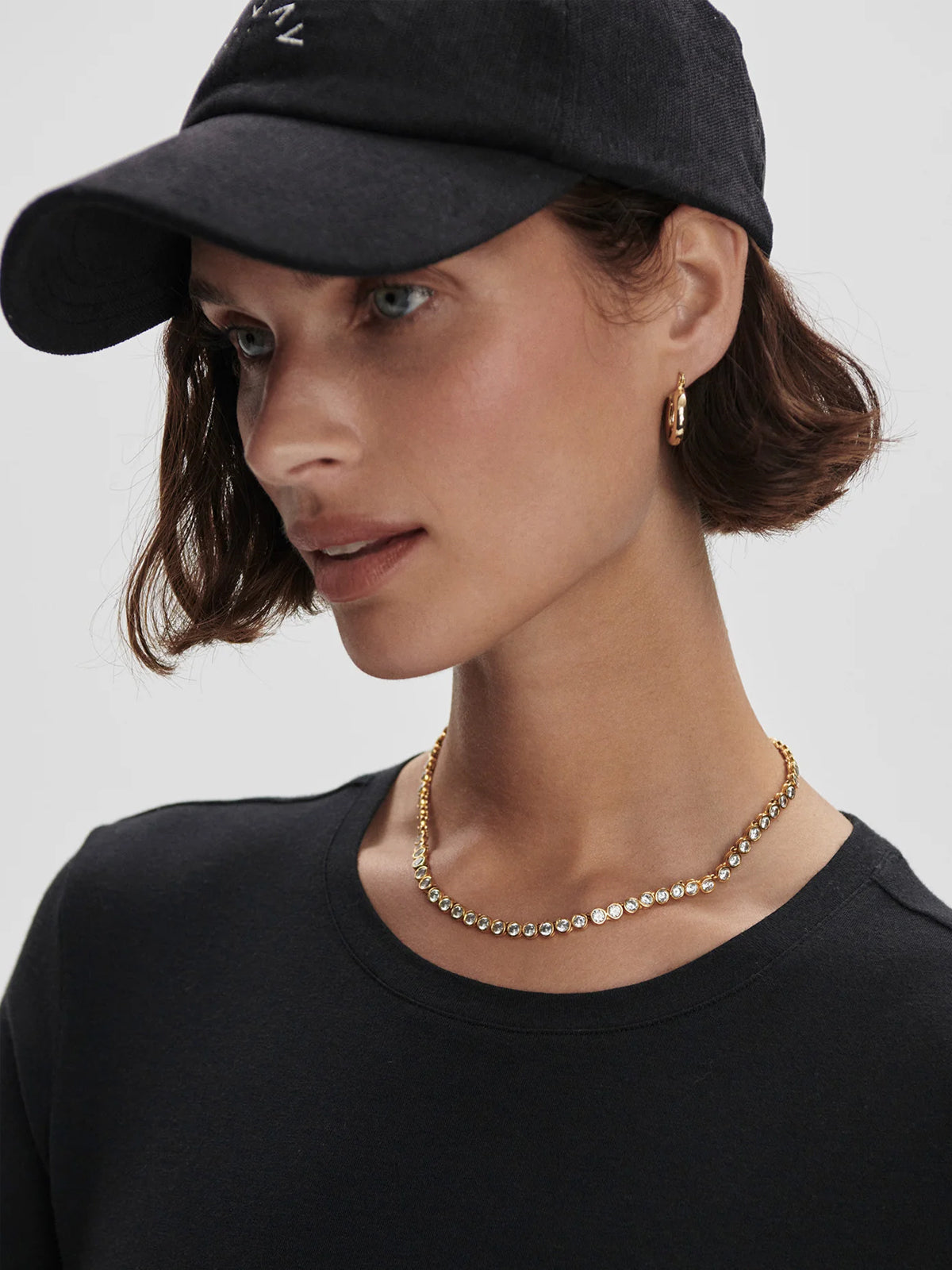 Black Regina Fitted Tee