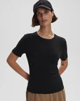 Black Regina Fitted Tee