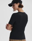 Black Regina Fitted Tee