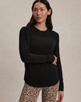 Black Samia Seamless Long Sleeve Tee