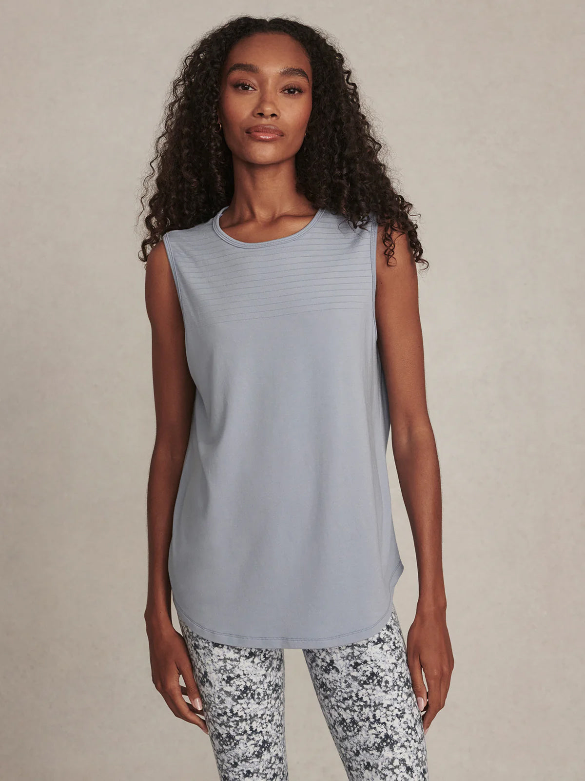 Blue Blizzard Nolan Seamless Longline Tee