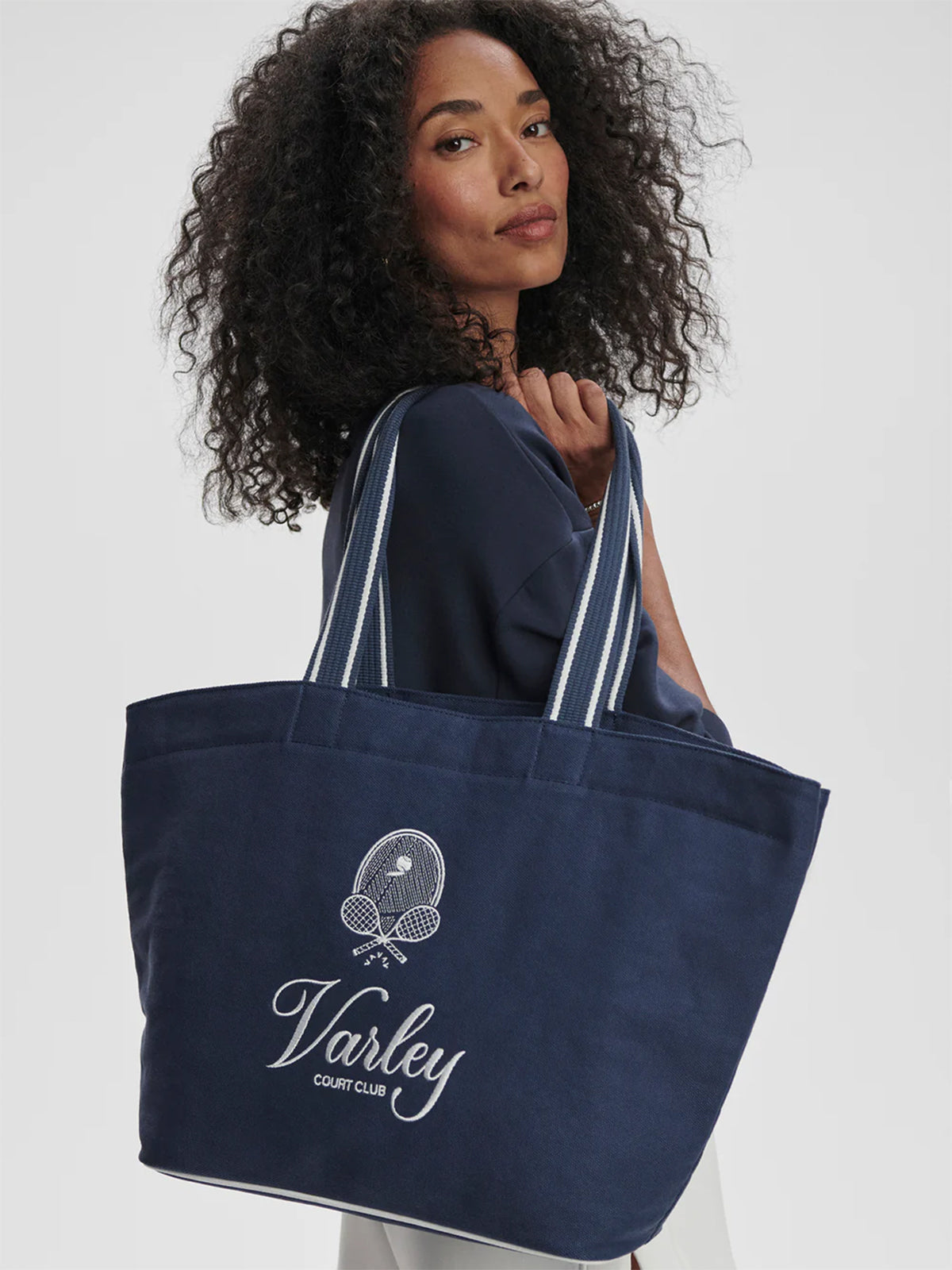 Blue Nights Robinson Canvas Club Tote Bag