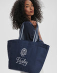 Blue Nights Robinson Canvas Club Tote Bag