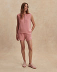 Brandy Rose Simmons Half Zip Tank Top